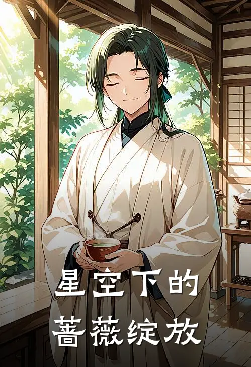 星空下的蔷薇绽放