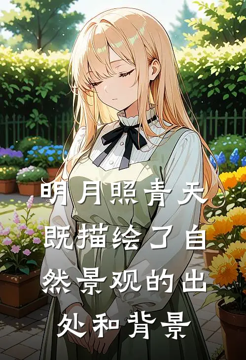 明月照青天,既描绘了自然景观的出处和背景